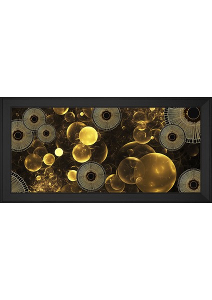 Soyut Şekiller Motifli Kanvas Tablo