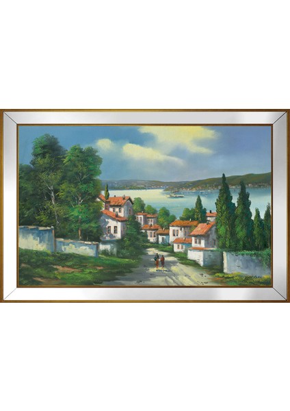 Eski Istanbul ve Boğaz Motifli Kanvas Tablo