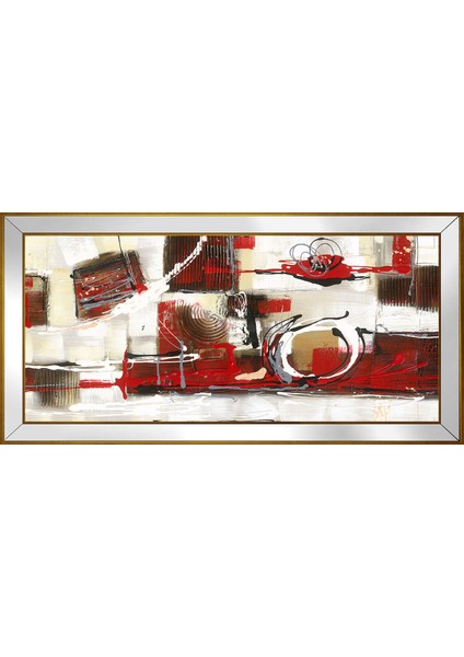 Soyut Şekiller Motifli Kanvas Tablo