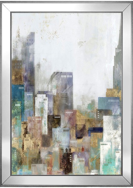 Soyut Şekiller Motifli Kanvas Tablo