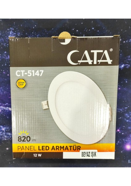 Ct-5147 5 İnç Slim Led Panel Armatür %100 Alüminyum fırsatları
