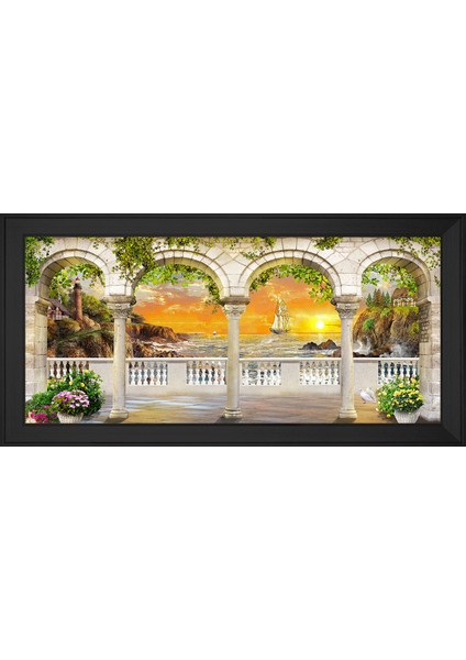 Eski Istanbul Motifli Kanvas Tablo