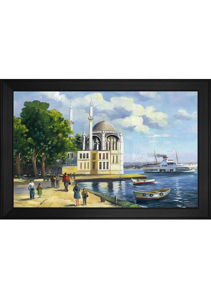 Ortaköy Camii Motifli Kanvas Tablo