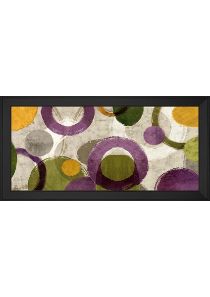 Soyut Şekiller Motifli Kanvas Tablo