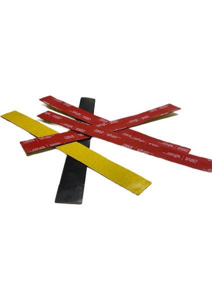 Vhb Güçlü Yapışkanlı Çift Taraflı Akrilik Bant Siyah - 1,5 cm Genişlik - 14 cm Uzunluk