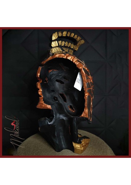 Lav savaşçısı heykeli –savaş karakterini yansıtan el yapımı dekor –Mükemel orijinal tasarım fırsatları