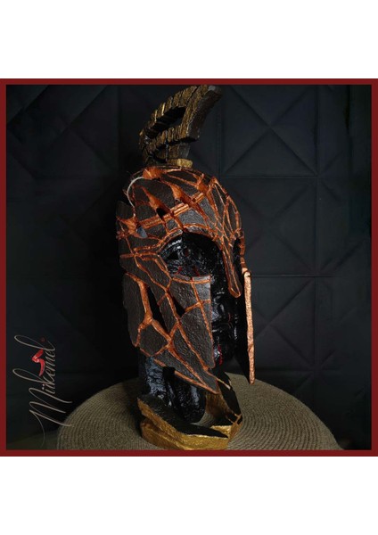 Lav savaşçısı heykeli –savaş karakterini yansıtan el yapımı dekor –Mükemel orijinal tasarım indirimleri