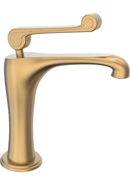 FA-6012 Fırçalanmış Altın Lavabo Bataryası