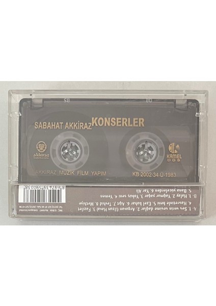 Sabahat Akkiraz Konserler Kaset (Orjinal Dönem Baskı 2.eldir) fiyatları
