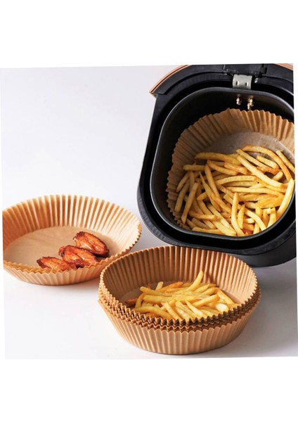 Airfryer Pişirme Kağıdı 50 Adet Hava Fritözü Airfryer Firitözü Airfryer Yağsız Firitöz Pişirme Yuvarlak Model