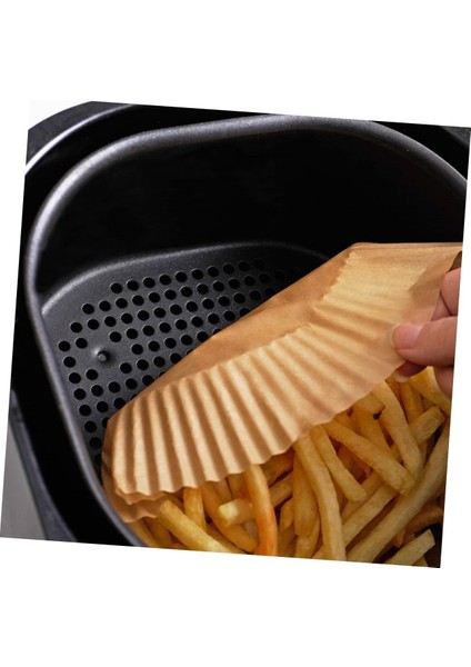 Airfryer Pişirme Kağıdı 50 Adet Hava Fritözü Airfryer Firitözü Airfryer Yağsız Firitöz Pişirme Yuvarlak Model