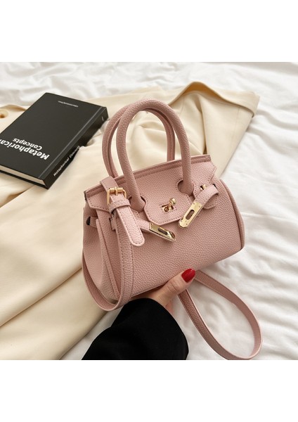 Lychee Desenli Büyük Kapasiteli Tote Çanta Moda Omuz Messenger Kelly Çantası (Yurt Dışından)