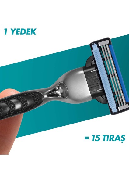 Mach3 Avantajlı Yedek Tıraş Bıçağı 8'li