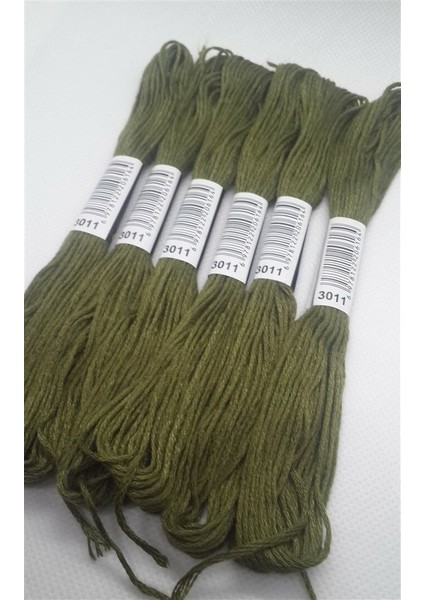 Almila 6 Adet Tek Renk Etamin Kanaviçe Bileklik Brezilya Nakış Ipi 7 3011 fiyatları