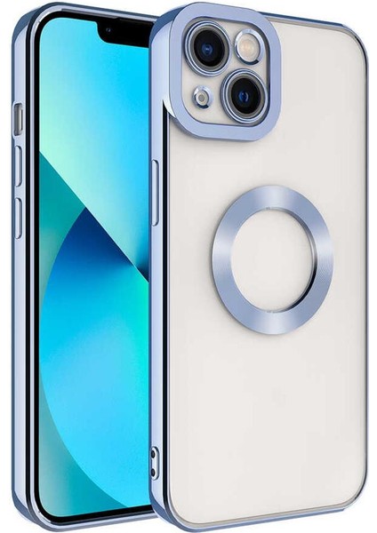 Apple iPhone 14 Kılıf Kamera Korumalı Logo Gösteren Zore Omega Kapak