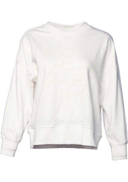 Hmlanemone Sweatshirt Kadın Günlük Ceket 921655-9003 Beyaz