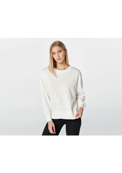 Hmlanemone Sweatshirt Kadın Günlük Ceket 921655-9003 Beyaz fırsatları