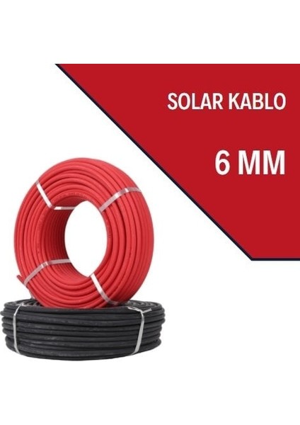 Güneş Paneli Solar Kablosu 6mm2