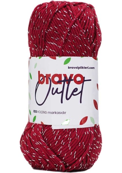 Bravo Outlet Simli Örgü Ipi - Kırmızı