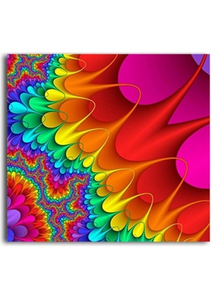 Rengarenk Desen Tablo 60 x 80 cm