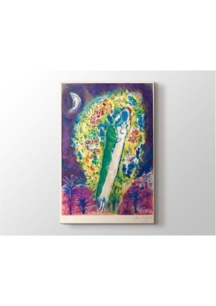 Marc Chagall - Couple Dans Les Mimosa Tablo 40 x 30 cm