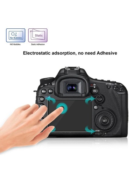 Canon Eos 3000D Uyumlu LCD Ekran Koruyucu Kırılmaz Cam modelleri