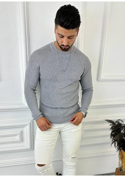 Kazak Slim Fit Naturel Örme Pamuk Tüylenmeyen Triko Dar Kesim Body Kazak fiyatları