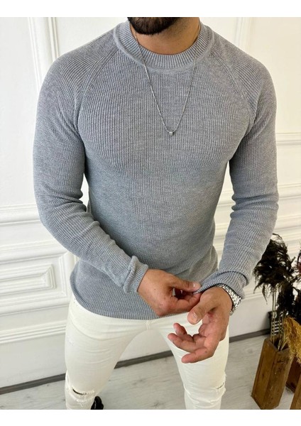 Kazak Slim Fit Naturel Örme Pamuk Tüylenmeyen Triko Dar Kesim Body Kazak indirimleri