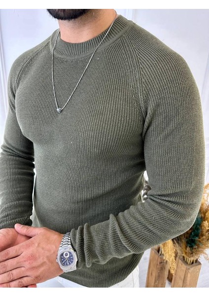 Kazak Slim Fit Naturel Örme Pamuk Tüylenmeyen Triko Dar Kesim Body Kazak modelleri