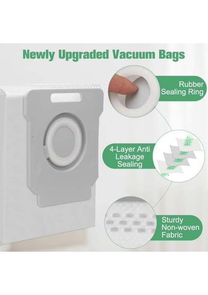 Combo J7 + Elektrikli Süpürge Kauçuk Fırça Hepa Filtre Yan Fırça Paspas Bezi Toz Torbası Için 30 Adet Aksesuar Kiti (Yurt Dışından)