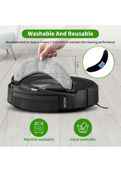 Combo J7 + Elektrikli Süpürge Kauçuk Fırça Hepa Filtre Yan Fırça Paspas Bezi Toz Torbası Için 30 Adet Aksesuar Kiti (Yurt Dışından)