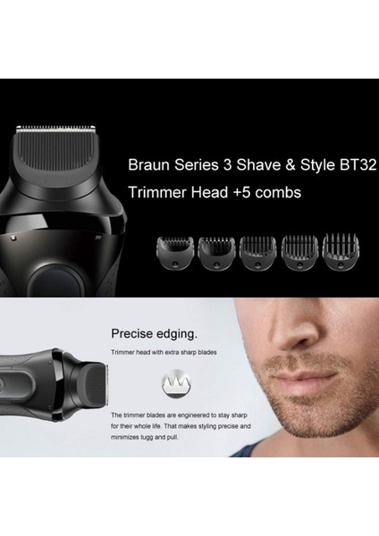 Elektrikli Tıraş Makineleri ile Uyumlu Seri 3 Elektrikli Vücut Bakım Seti Aparatı Için BT32 300S 390CC 5774/5776 (Yurt Dışından) fiyatları