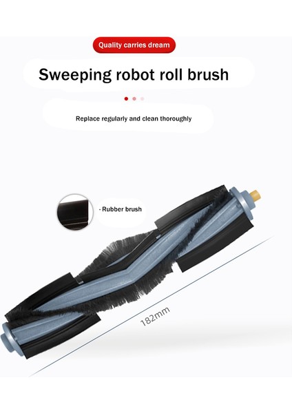 Süpürme Robotu Aksesuarları X1 Robot Süpürge Süpürgesi Rulo Fırça Yedek Parçaları Için Uygun (Yurt Dışından)