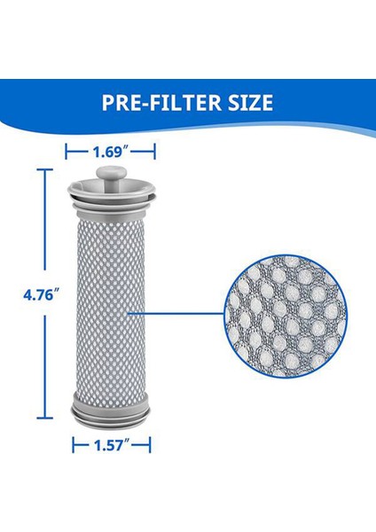 A11 Master/hero A10 Master/hero, S11/S12 Akülü Elektrikli Süpürge Için Yedek Ön Filtre (Yurt Dışından) fiyatları