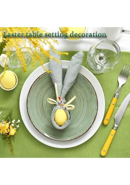 6 Parça Peçete Halkası Tavşan Havuç Peçete Tutucu Paskalya Peçete Tokası Paskalya Düğün Masa Süsü (Yurt Dışından) indirimleri