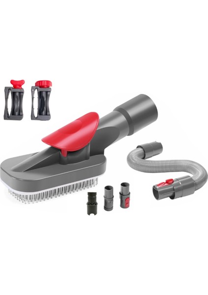 Vakum Eki Köpek Evcil Hayvan Fırçası Damat Aracı V6 V7 V10 V11 V15 Elektrikli Süpürge Pet Emme Kafası Aracı Beyaz (Yurt Dışından)