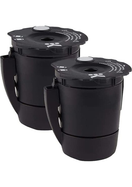 My K Cup 1.0/2.0 Tüm Ev Kahve Makineleri ile Uyumlu Kahve Yeniden Kullanılabilir Kahve Filtresi Siyah (Yurt Dışından)