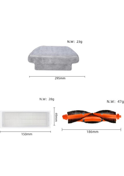 Adet Mi Robot Vakum Paspas Pro STYTJ02YM 3c Elektrikli Süpürge Parçaları Ana Yan Fırça Paspas Bezleri Hepa Filtre (Yurt Dışından) indirimleri