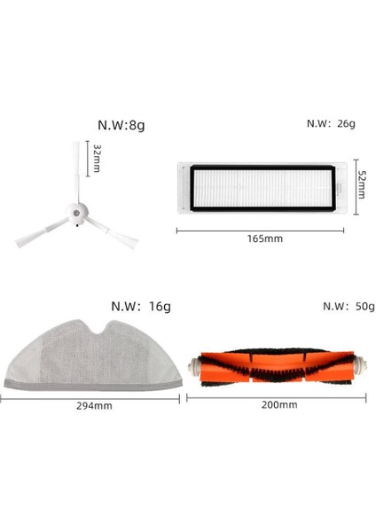 Hepa Filtre Yan Fırça Ana Fırça Mı Robot Süpürge 2 S50 S51 Elektrikli Süpürge Parçaları Aksesuarları (Yurt Dışından) indirimleri