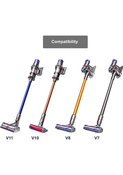 V7 V10 V11 Için Fırça Bağlantı Kiti, Inatçı Kir Fırçası, Yumuşak Toz Alma Fırçası Dahil Elektrikli Süpürge Aksesuarları (Yurt Dışından) modelleri