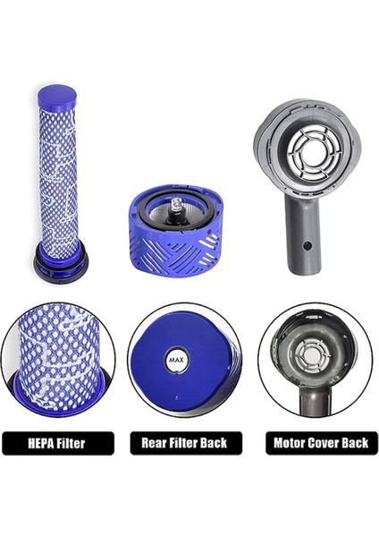 Elektrikli Süpürge Aksesuarları Için Uygun V6 DC59//58/63/74 Motor Arka Kapak Koruyucu Kapak Plastik Parçalar (Yurt Dışından)