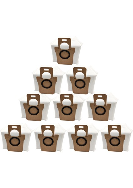 10 Adet Yedek Toz Torbası Omni 1s X10+ Robotlu Süpürge Aksesuarları Çöp Torbası Parçaları (Yurt Dışından)