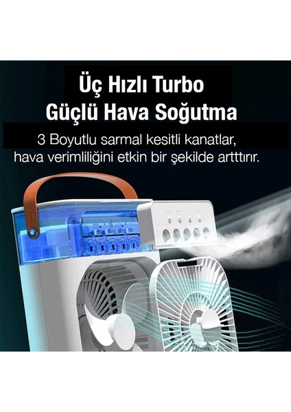 Taşınabilir Ev Ofis Hava Nemlendirici Soğutucu Masaüstü Fan modelleri