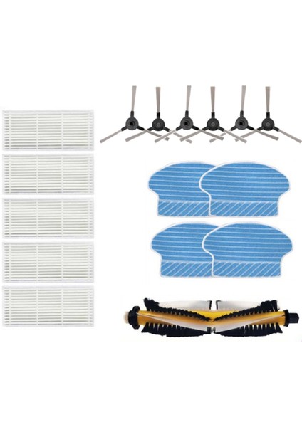 780T 790T Robotlu Süpürge Yedek Parçaları Için Yedek Ana Fırça Yan Fırça Hepa Filtre Paspas Bezi (Yurt Dışından)