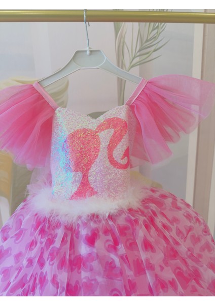 Barbie Konseptli Tarlatanlı Gelinlik Abiye Elbise modelleri