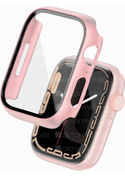 Apple Watch 9 41 mm Uyumlu Ekran Koruyucu Kasa Koruma Full Body Gard Tüm Gövde Koruyucu