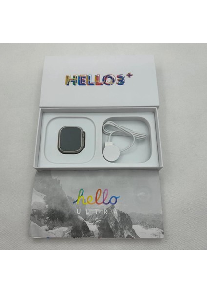 Yeni Hello Watch 3+ Amoled Ekranlı 4gb Bellek 2.04 Inc 49 mm Akıllı Saat