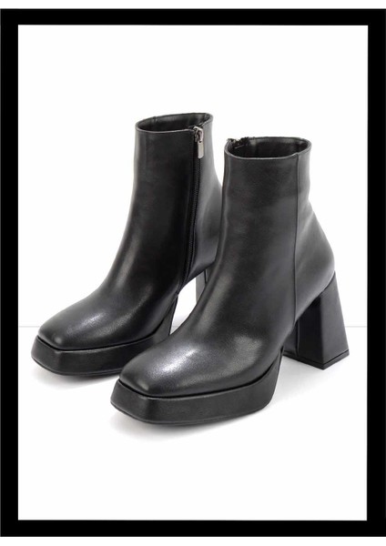 Siyah Kadın Bot & Bootie K02215300509