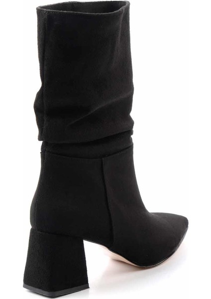Siyah Süet Kadın Bot & Bootie K02992053002