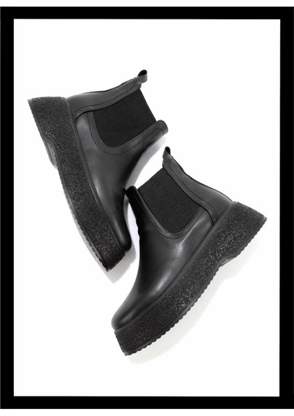 Siyah Kadın Bot & Bootie K02236030109